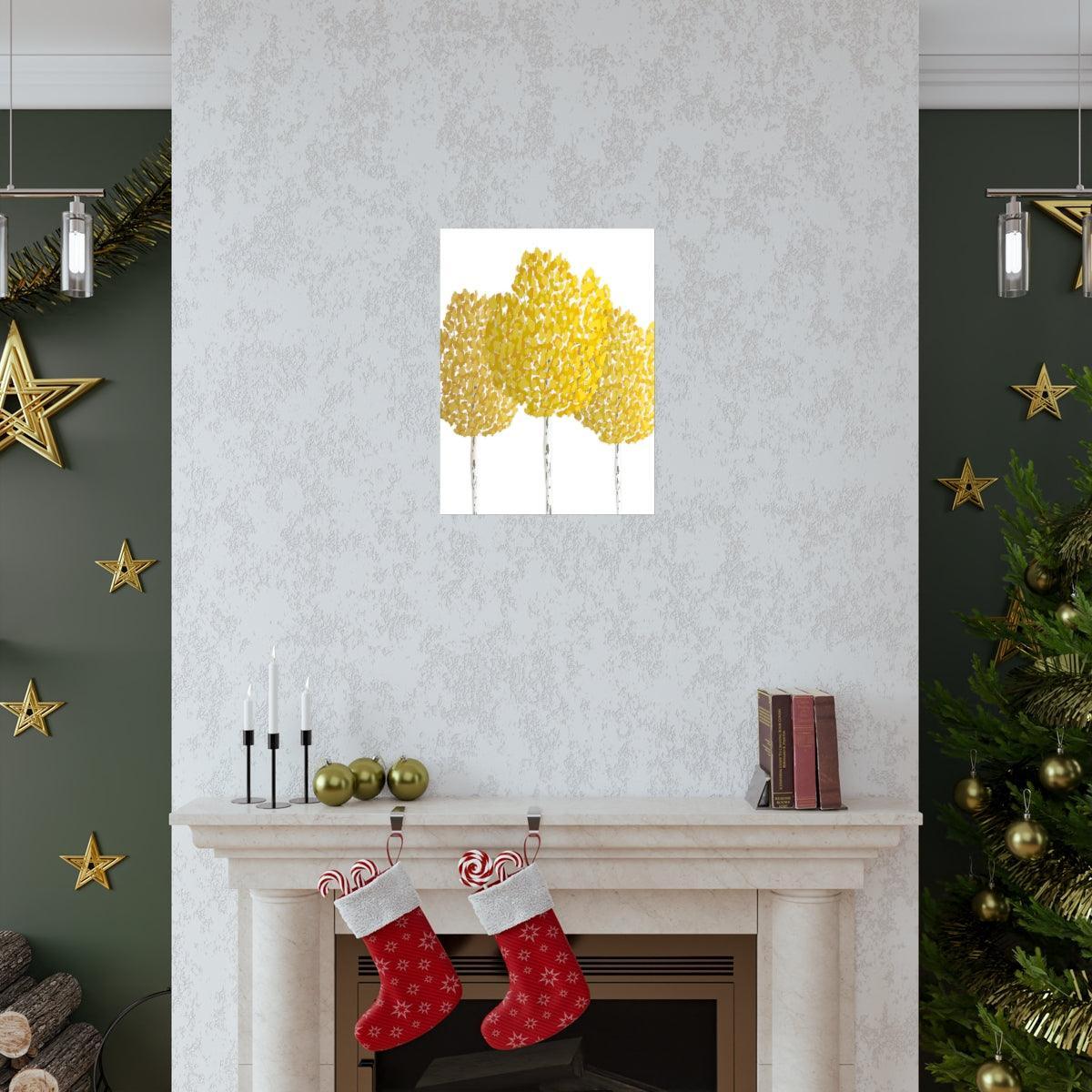 Fall Aspen Print – Unframed Wall Art