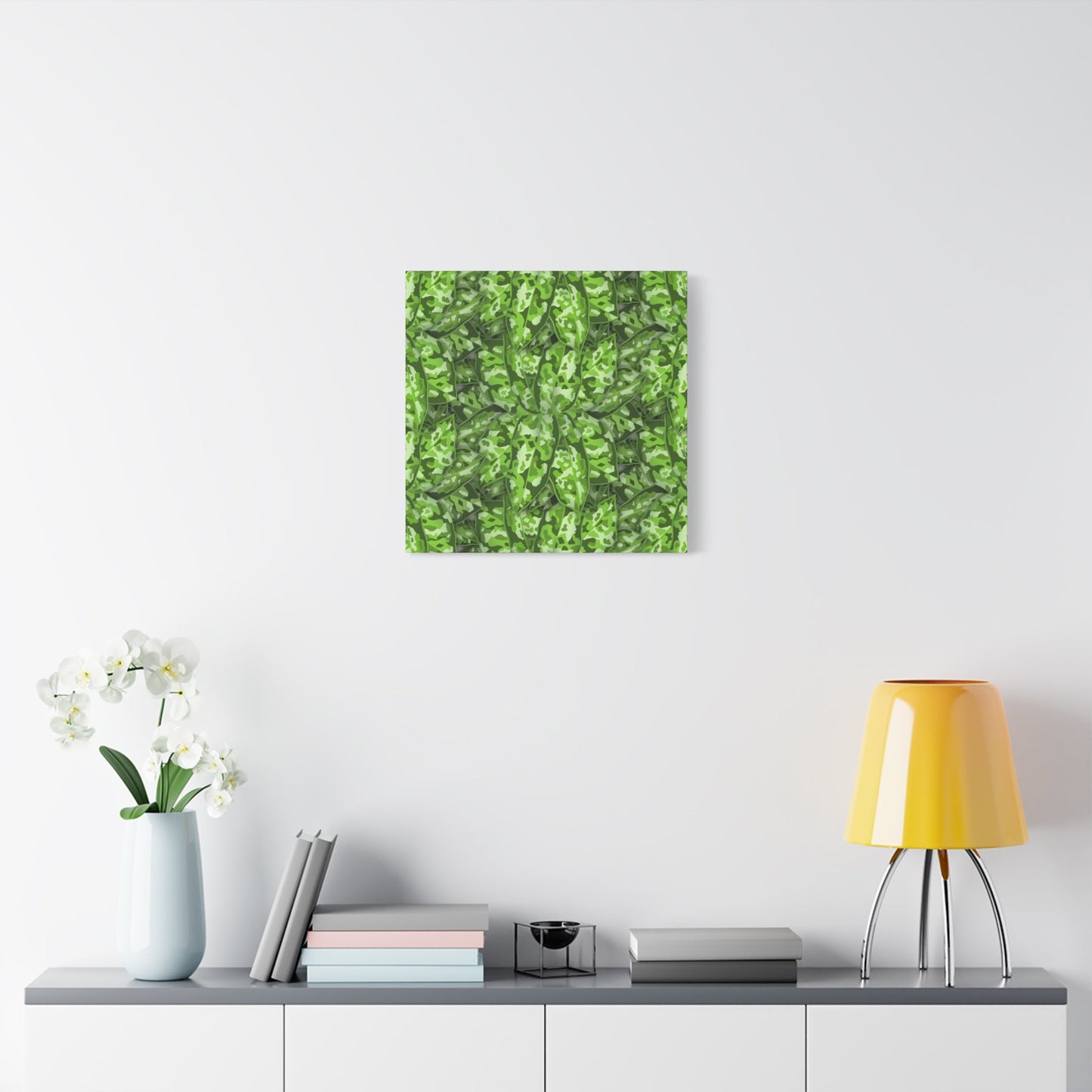 Aglaonema Pictum Canvas Print – Botanical Wall Art