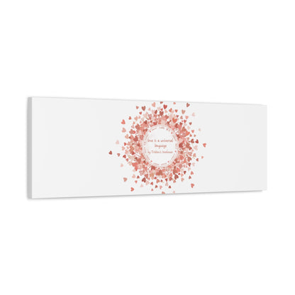 Tiny Heart Confetti Canvas | Matte Stretched Wall Art
