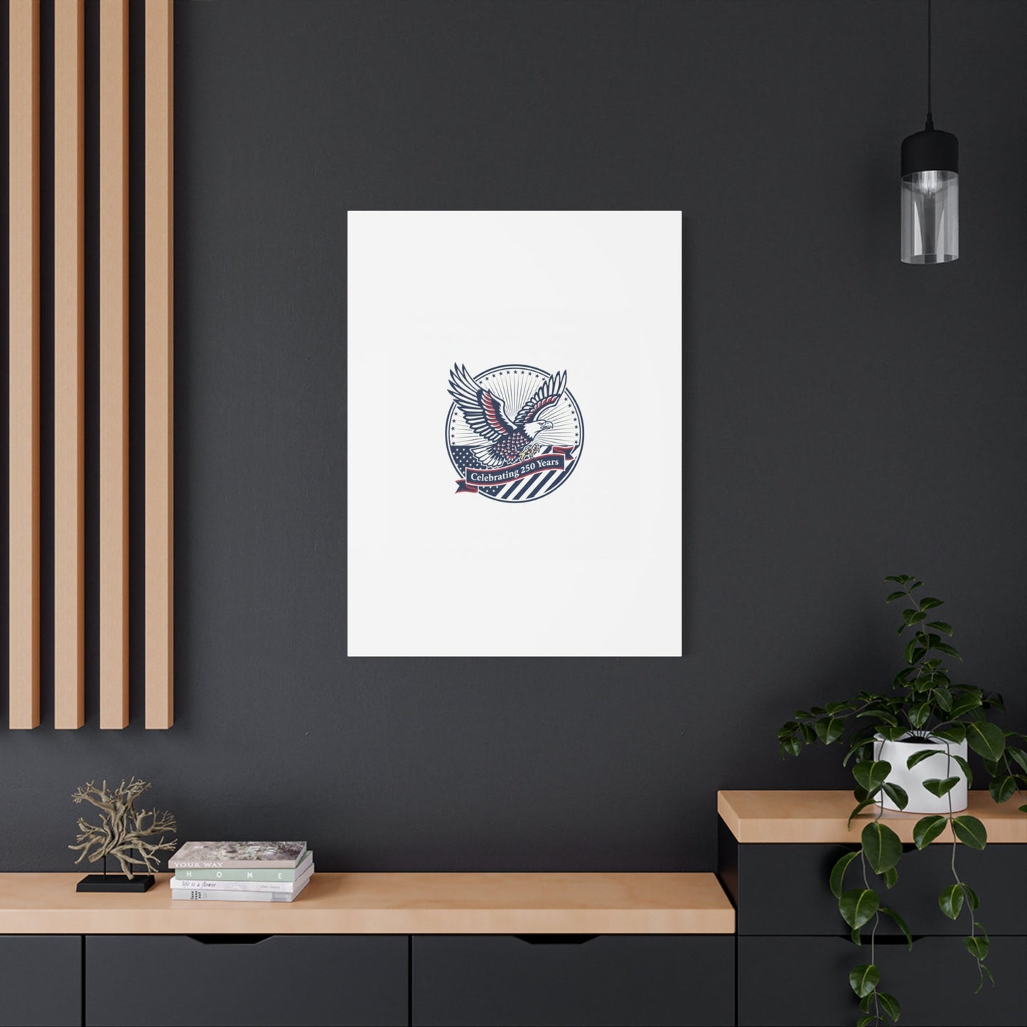 250th Anniversary Eagle Emblem Canvas | Semiquincentennial Americana