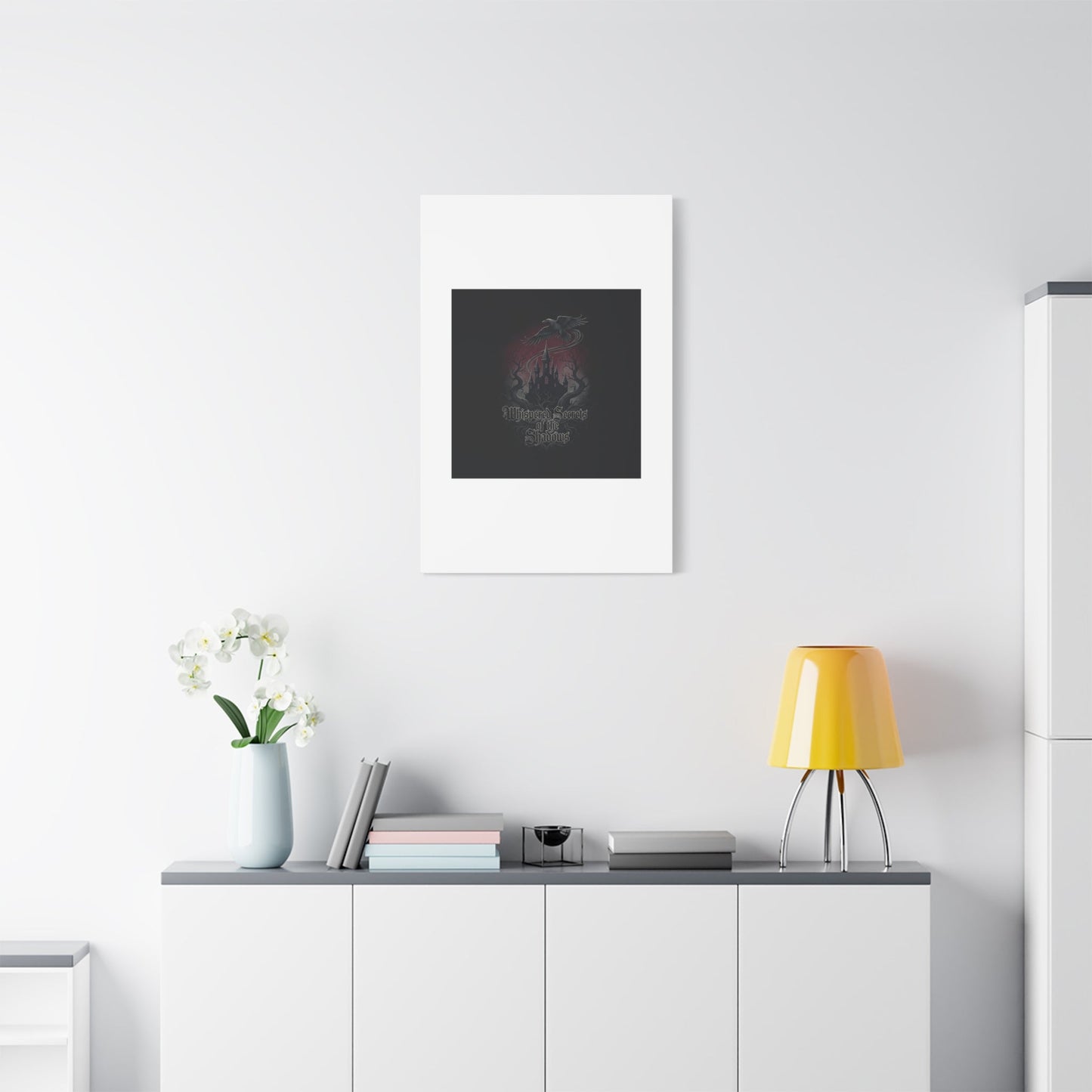 Whispered Secrets of the Shadows Castle Wall Art, Matte Canvas | Gothic Medieval Decor