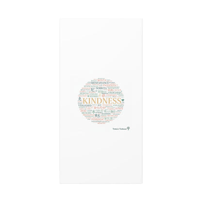 Kindness Word Cloud Canvas | Fresh Start Minimalist Wall Art