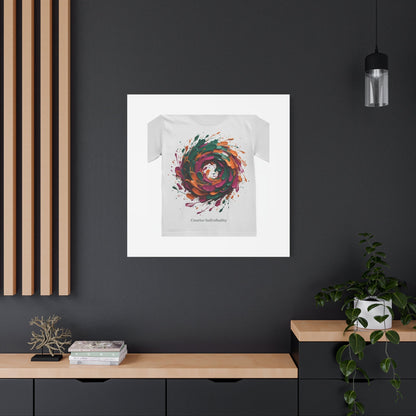 Painterly Abstract Floral Swirl Canvas | Matte Stretched Canvas