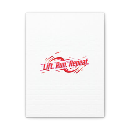 Lift Run Repeat Canvas | Fitness Wall Art, Gym Motivation