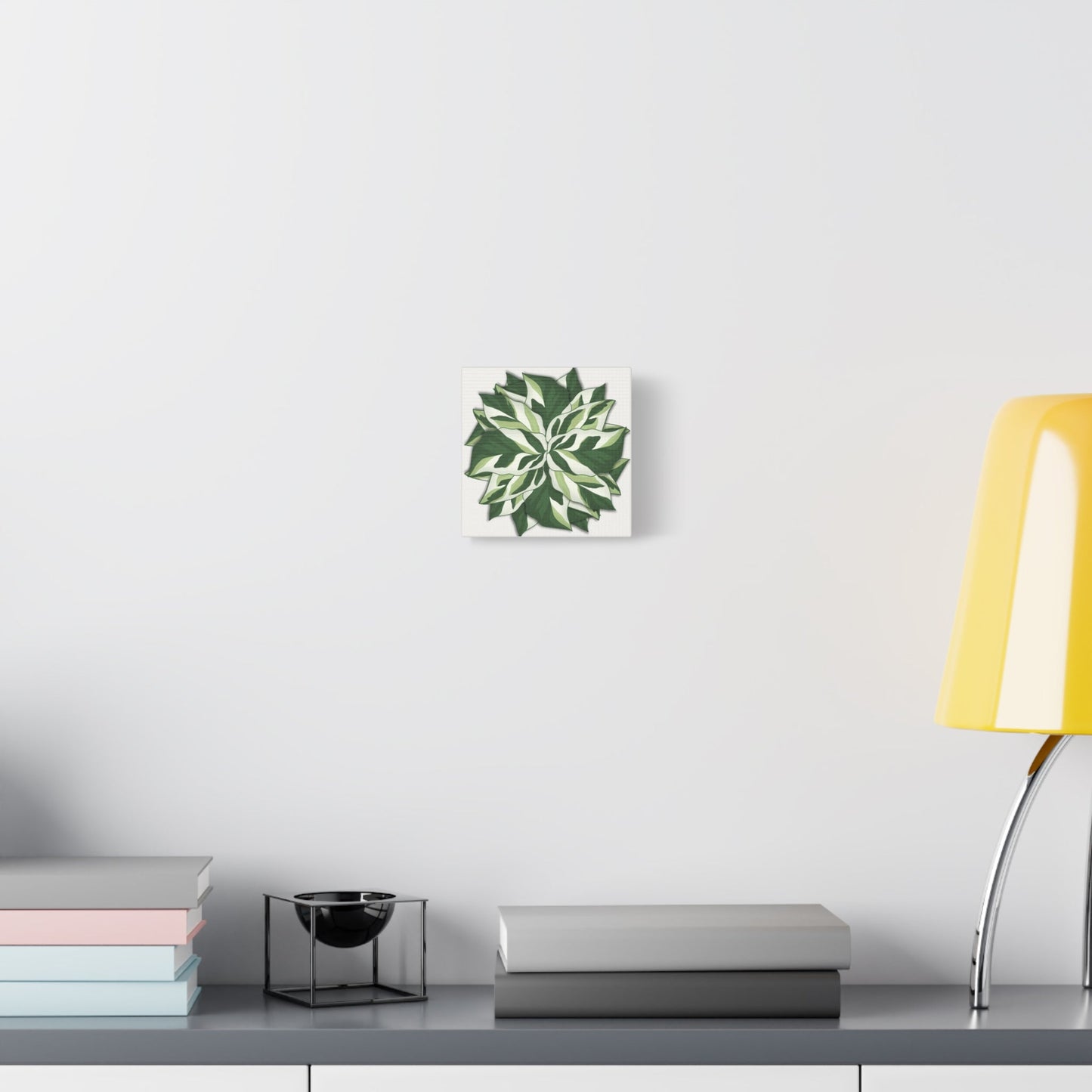 Calathea White Fusion Canvas Print – Botanical Wall Art