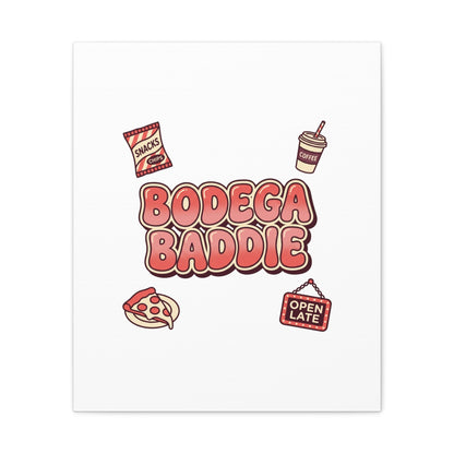 Bodega Baddie Matte Canvas, Stretched | NYC Y2K Corner Store Vibes