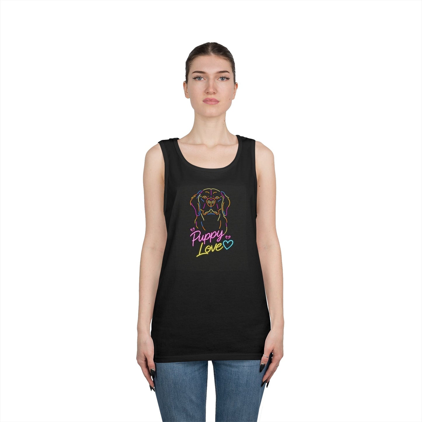 Retro Funny Dog Tank Top — Cute Future Vibes