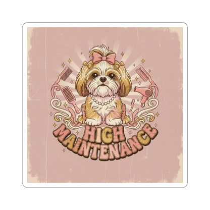 Spoiled Shih Tzu Funny Sticker — Cute Sarcastic Dog Decal
