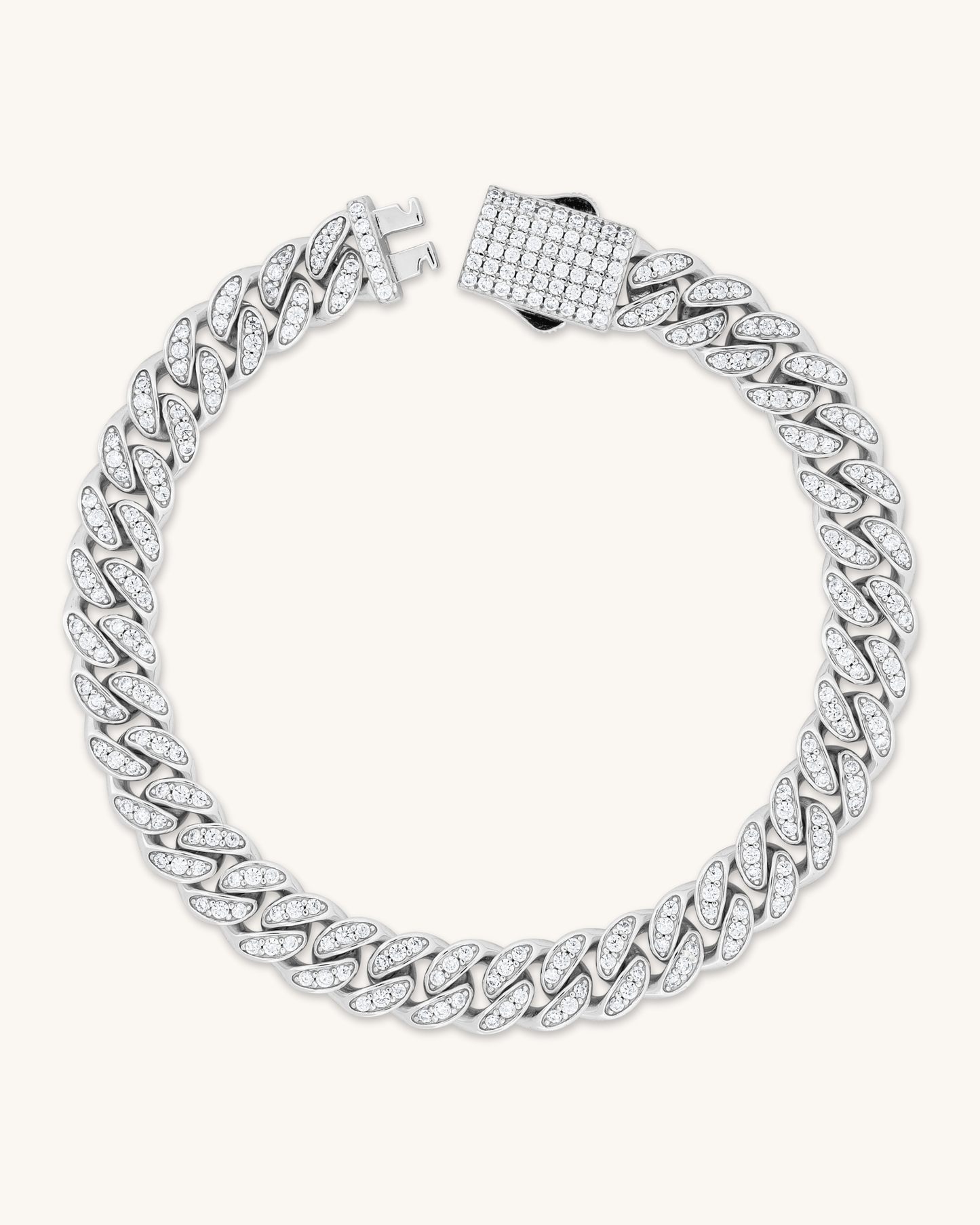 8mm Monaco Cuban Bracelet