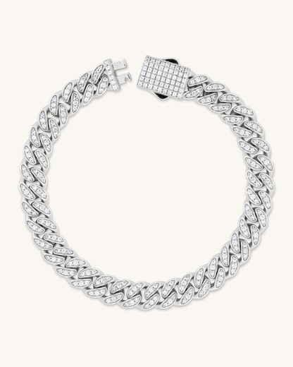 8mm Monaco Cuban Bracelet