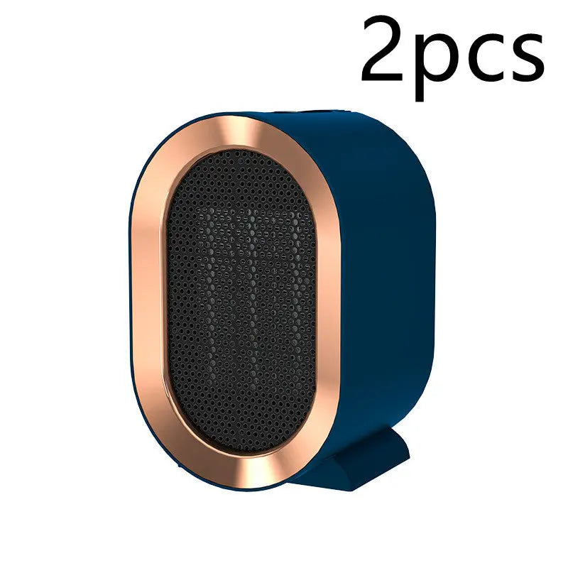 Portable Mini Ceramic Electric Space Heater - 220V Personal Desktop Fan