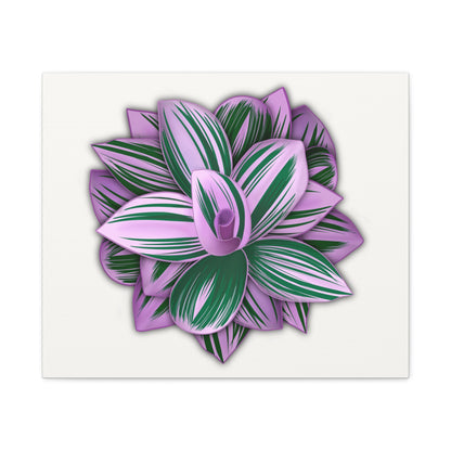 Tradescantia Nanouk Canvas Print – Botanical Wall Art