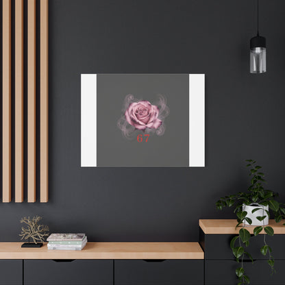 6 7 Valentine's Canvas | Viral Gothic Rose Wall Art | 6 7 Meaning Dark Romance