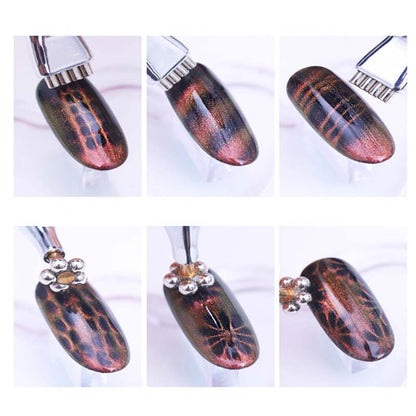 First dual-use imprinted magnetic nail art pen