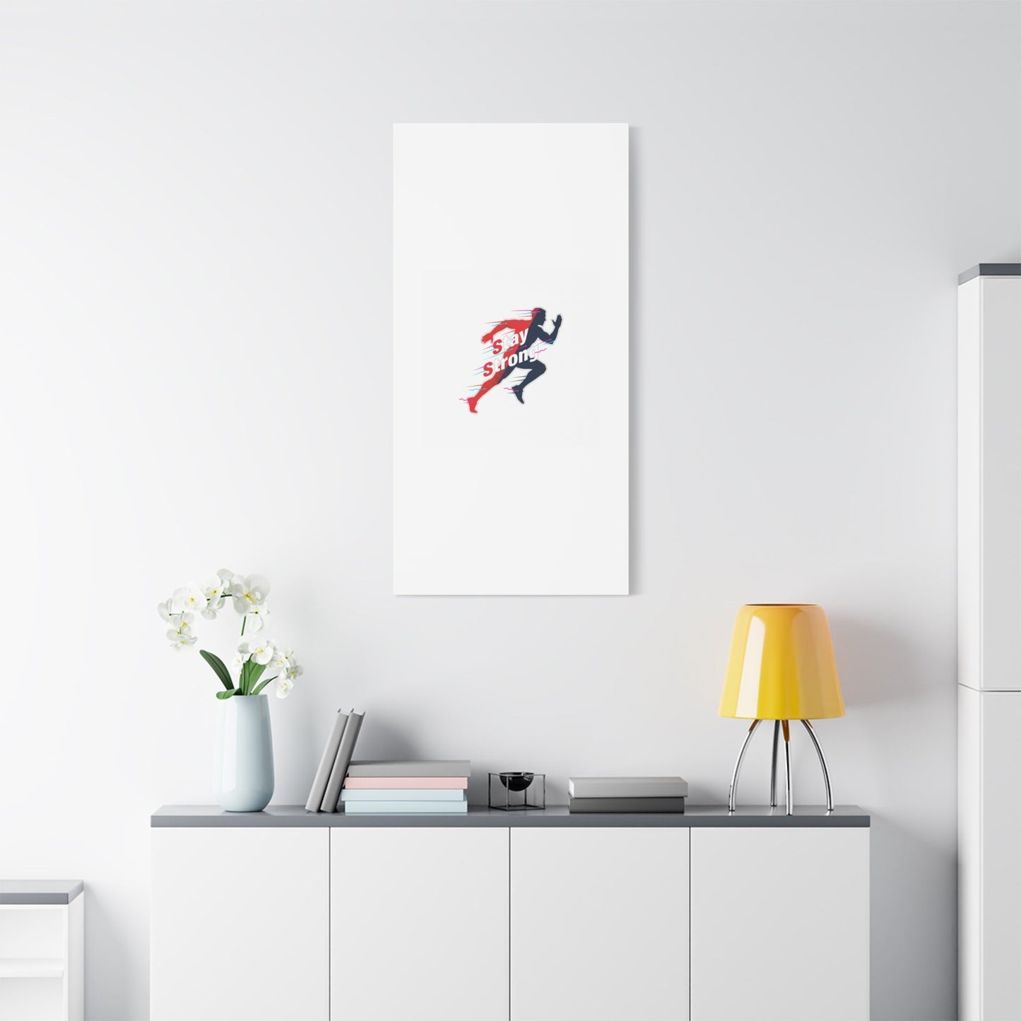Stay Strong Runner Canvas | Fitness Motivation, Gym Wall Art