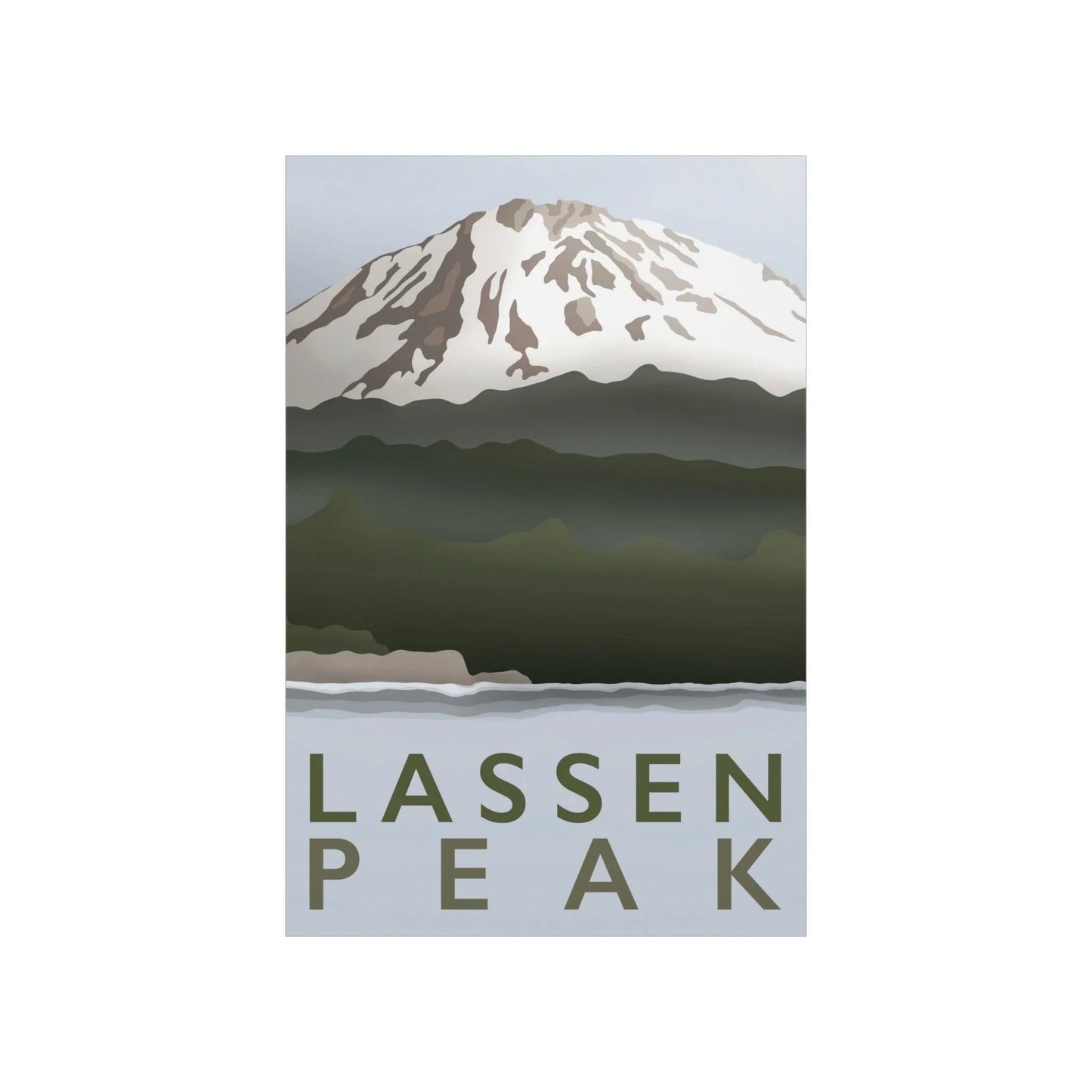 Lassen Peak Print – Unframed Wall Art