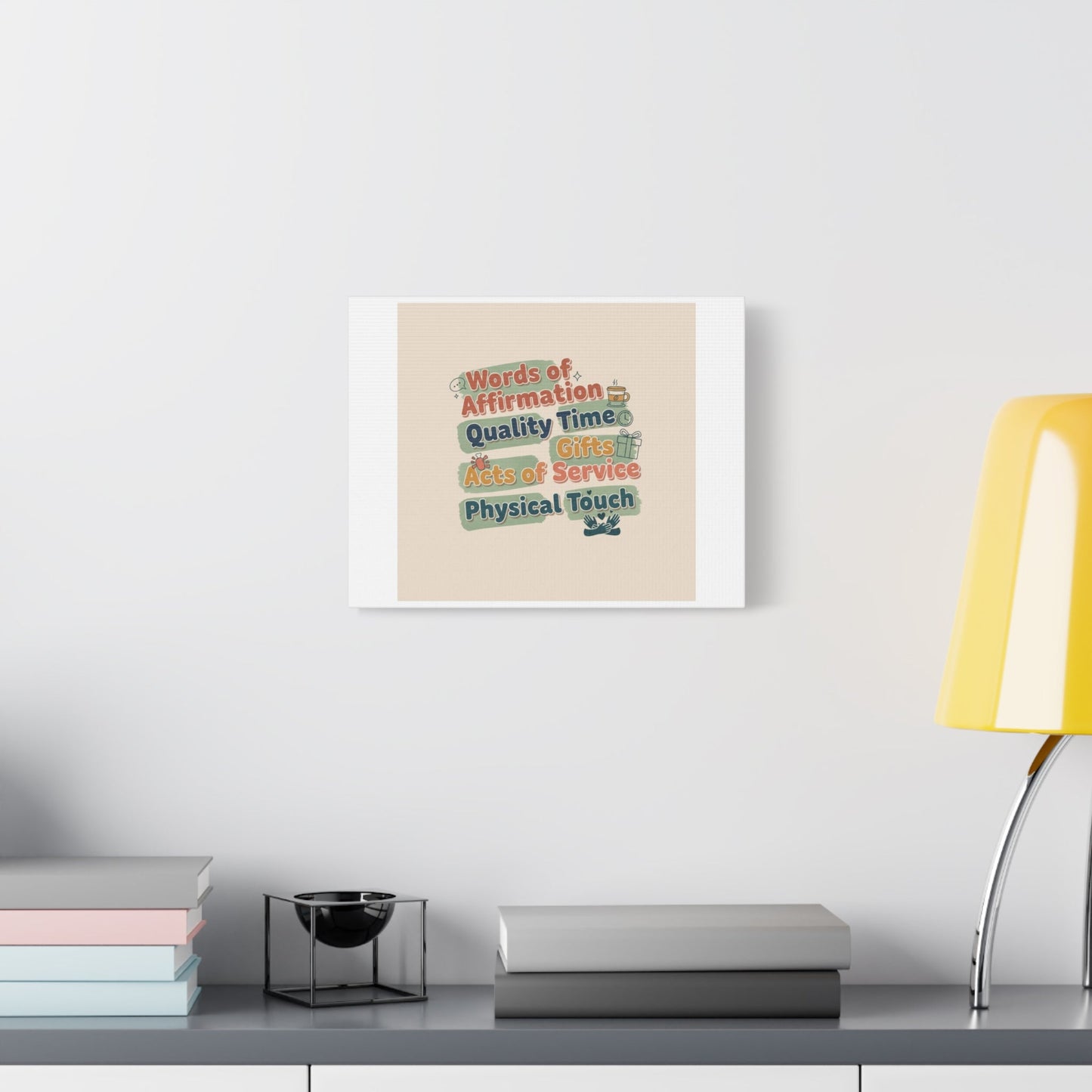 Love Languages List Matte Canvas Wall Art | love language meme, relationship humor