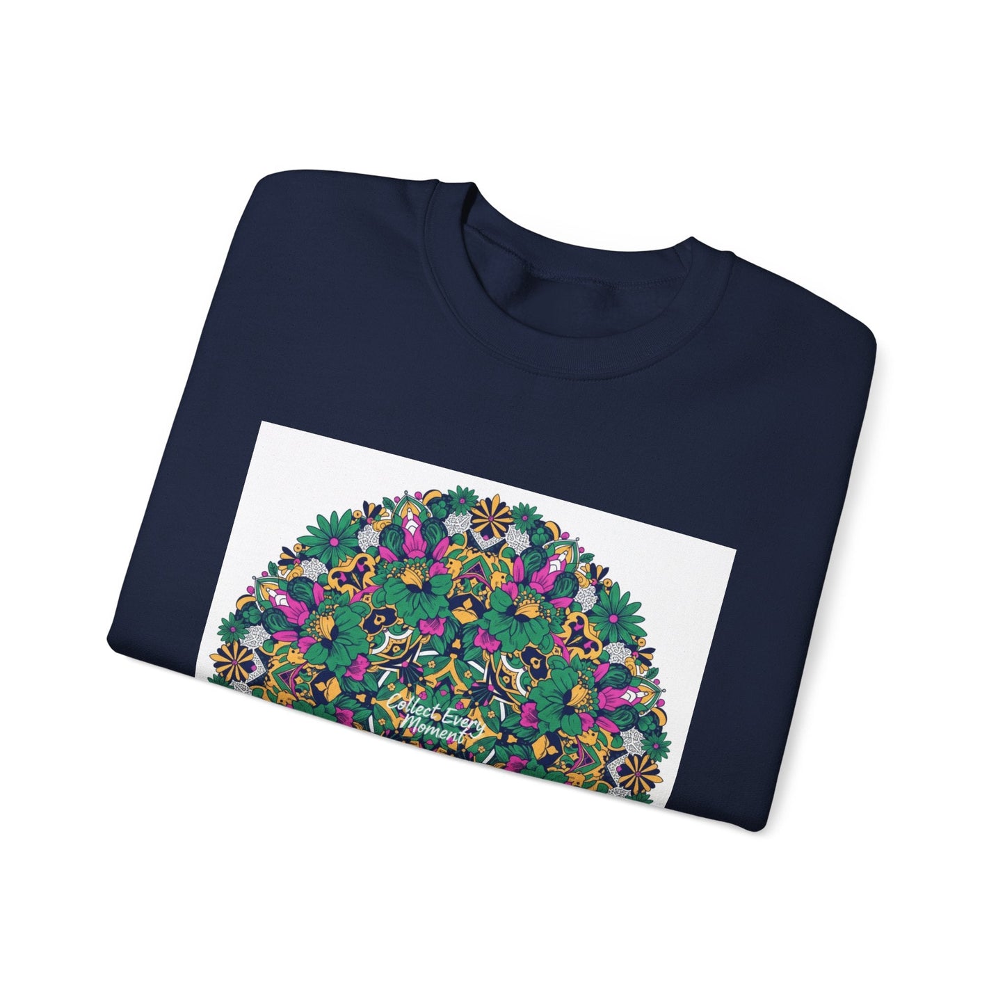Psychedelic Botanical Mandala Crewneck | Festival Art Sweatshirt