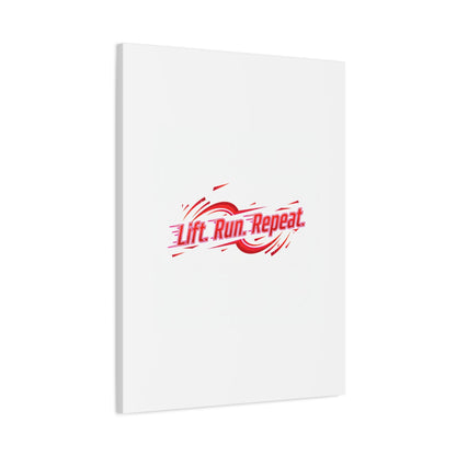 Lift Run Repeat Canvas | Fitness Wall Art, Gym Motivation