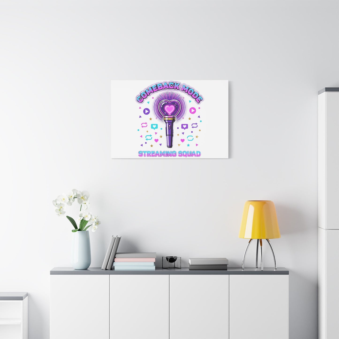 Comeback Mode Lightstick Canvas | K-pop Comeback, Streaming Squad