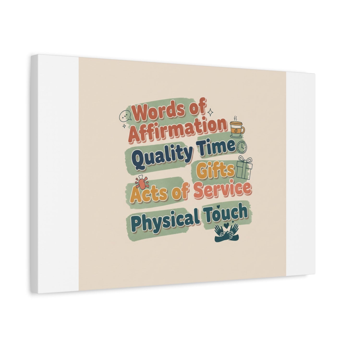 Love Languages List Matte Canvas Wall Art | love language meme, relationship humor