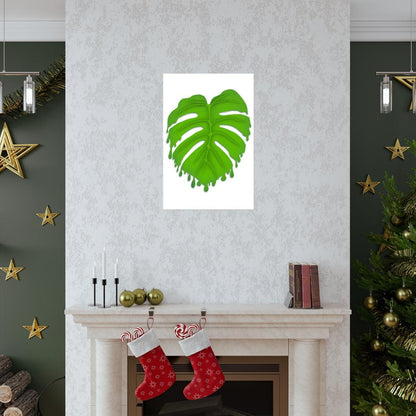 Melting Monstera Botanical Print – Unframed Wall Art