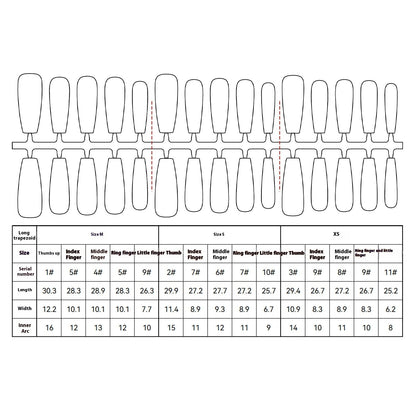 Nine-tail Lady Long Ladder Plated Crystal Suede Frosted Sealing Nail Art