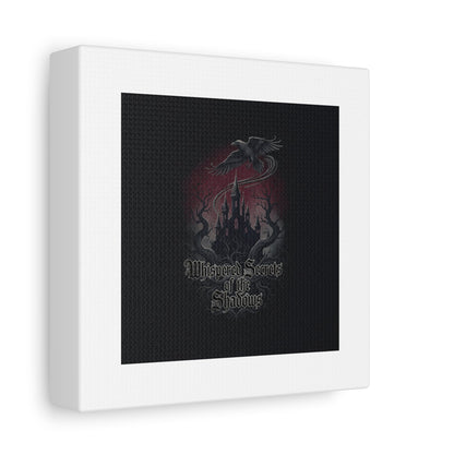 Whispered Secrets of the Shadows Castle Wall Art, Matte Canvas | Gothic Medieval Decor