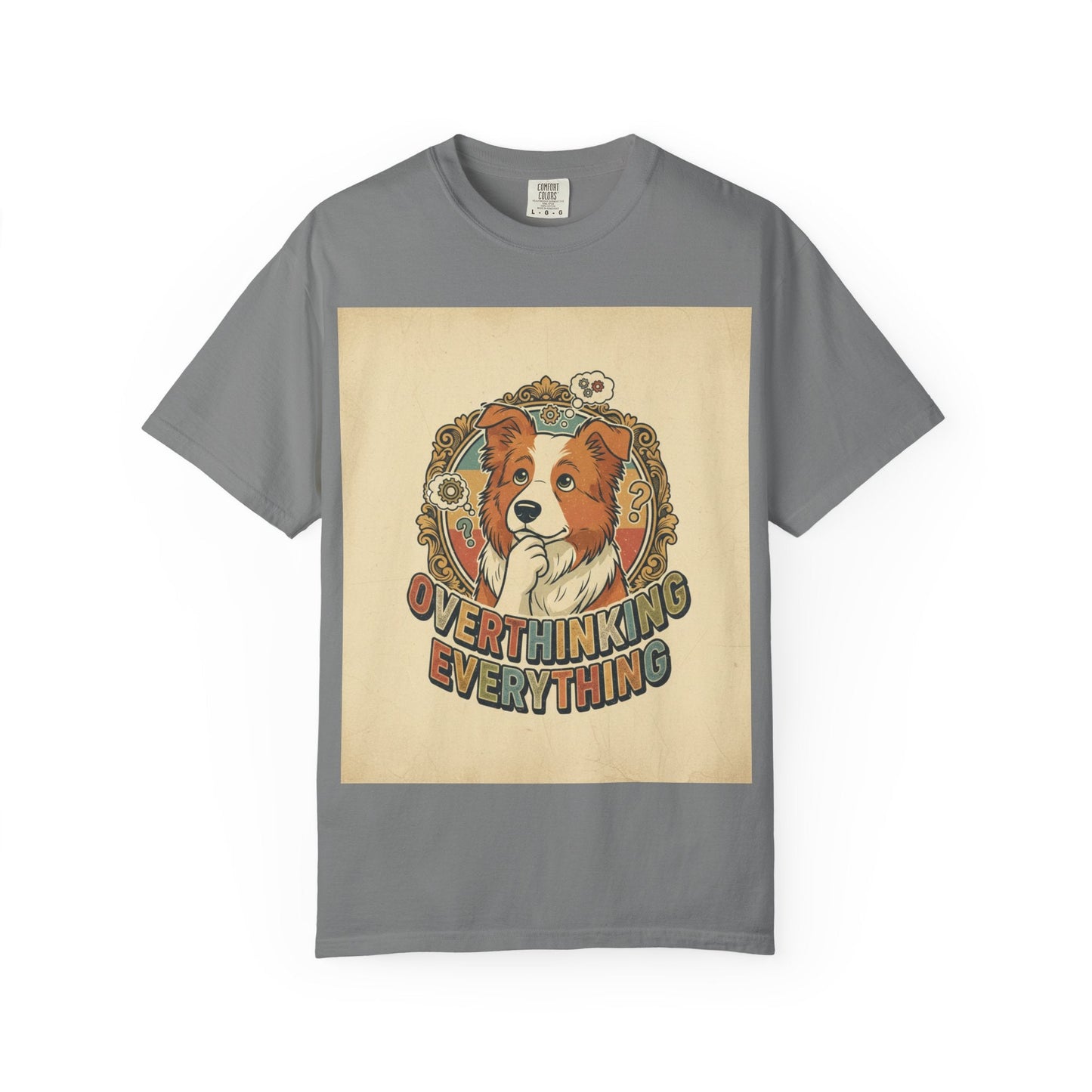 Overthinking Overrated Dog T-Shirt — Funny Dog Graphic Tee