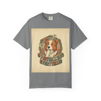 Overthinking Overrated Dog T-Shirt — Funny Dog Graphic Tee