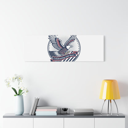 250th Anniversary Eagle Emblem Canvas | Semiquincentennial Americana