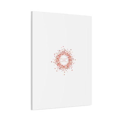 Tiny Heart Confetti Canvas | Matte Stretched Wall Art