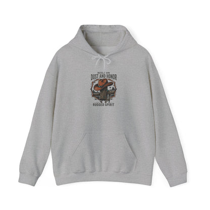 Dust and Honor Western Hoodie | cowboy, frontier, vintage Americana