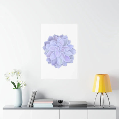 Graptopetalum Murasaki Succulent Botanical Print – Unframed Wall Art
