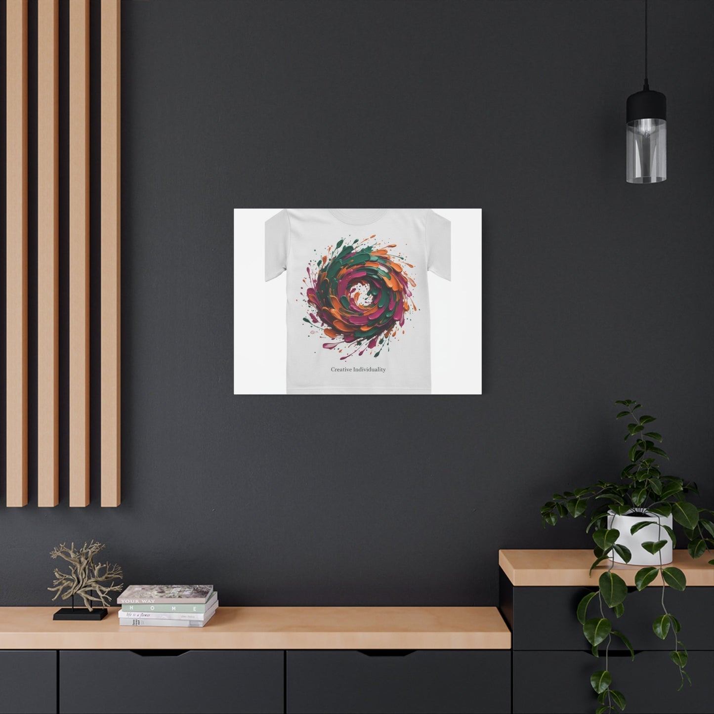 Painterly Abstract Floral Swirl Canvas | Matte Stretched Canvas