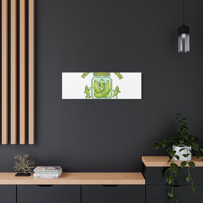 Pickle Everything! Matte Canvas | Brine Design, Pickle Lover Art