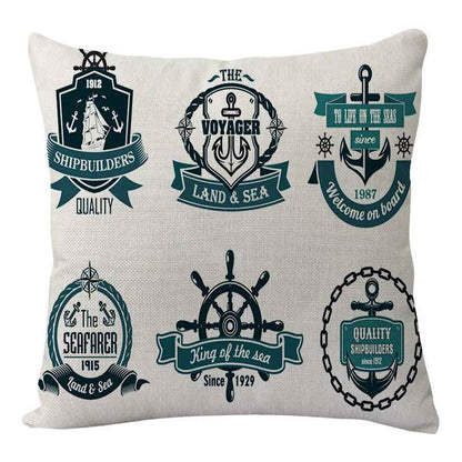 New Lighthouse Anchor Digital Printing Linen Pillowcase