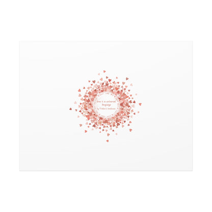 Tiny Heart Confetti Canvas | Matte Stretched Wall Art