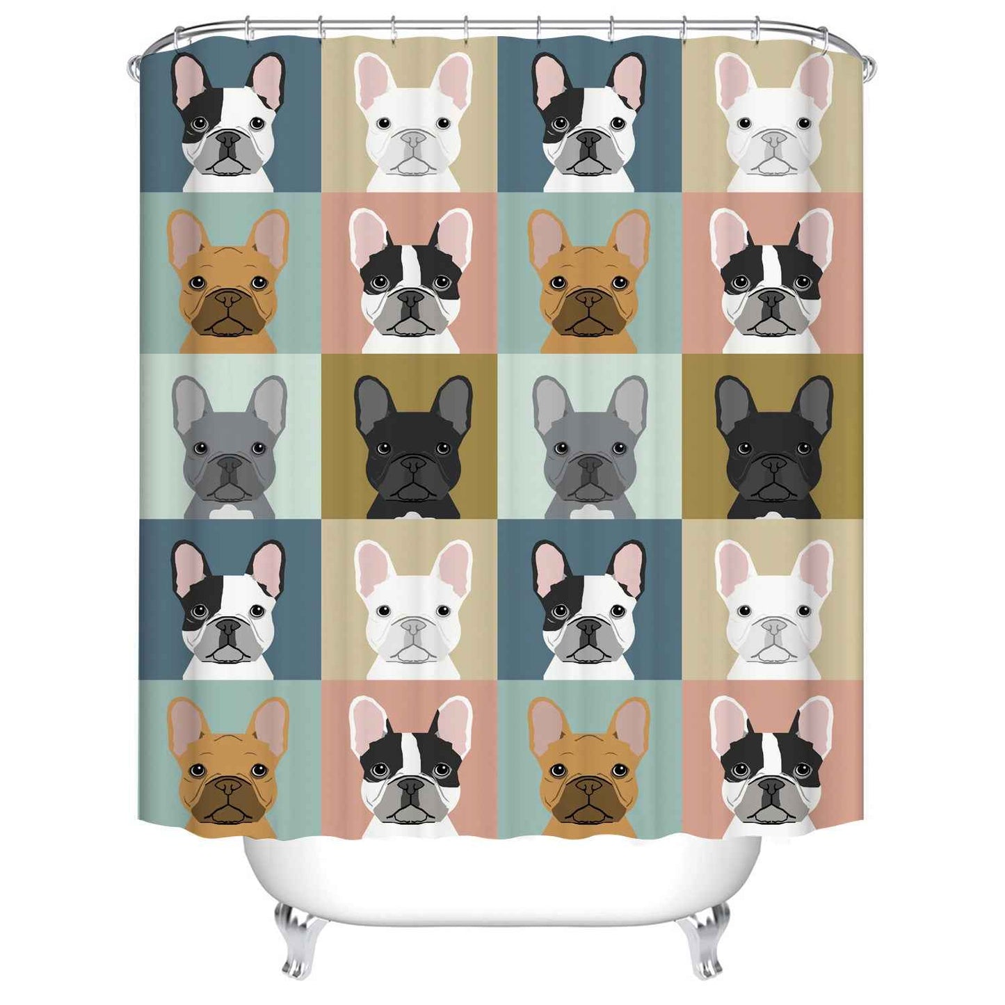 Digital Printing Cartoon Polyester Shower Curtain
