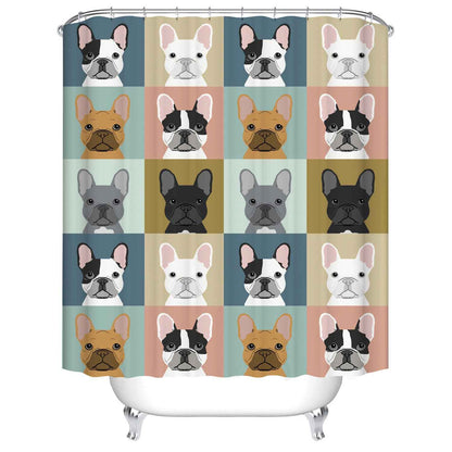 Digital Printing Cartoon Polyester Shower Curtain