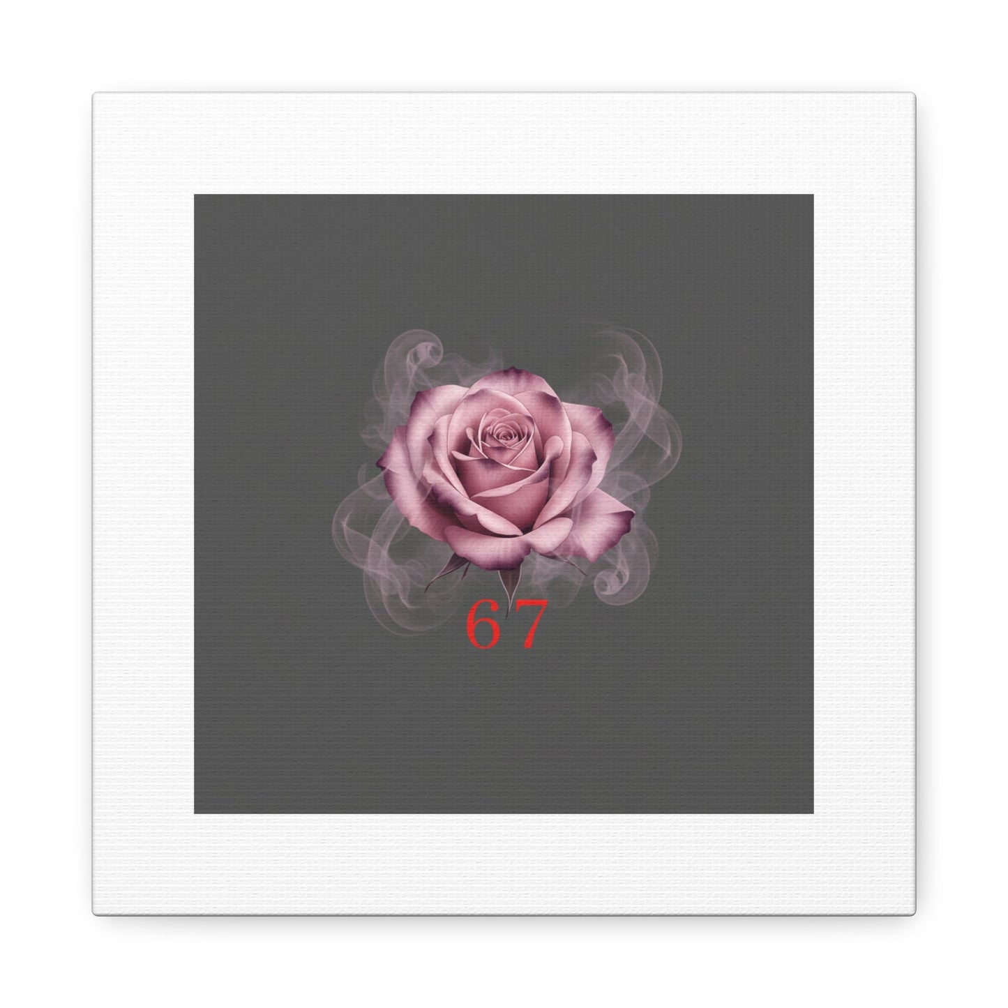 6 7 Valentine's Canvas | Viral Gothic Rose Wall Art | 6 7 Meaning Dark Romance