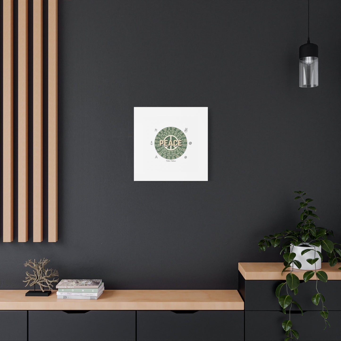 Peace doodle canvas | hand drawn sketch aesthetic, handwritten message