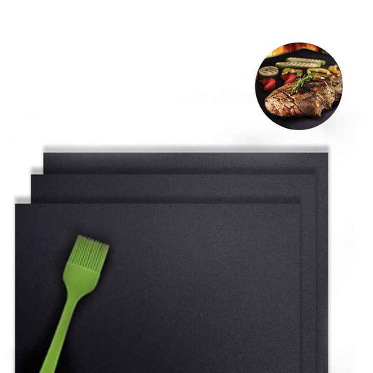 High Temperature Resistant Non-stick BBQ Fiberglass Grill Mat