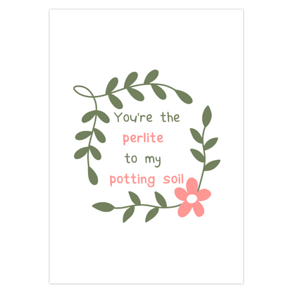 Flower And Vine Valentine's Day Card – Blank Inside With Envelope