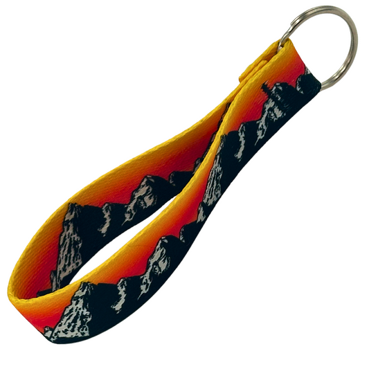 Mountaineer Orange Glow Key Fob, Perfect for backpack or purse. Outdoor Fashion