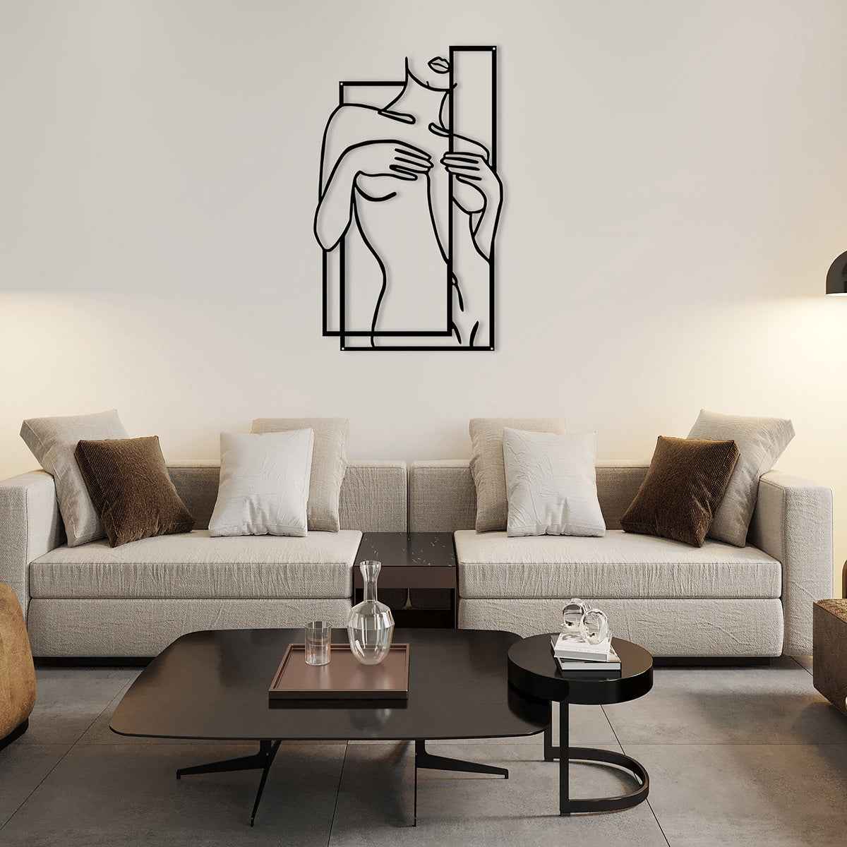 Girly Body Line Silhouette Wall Decoration