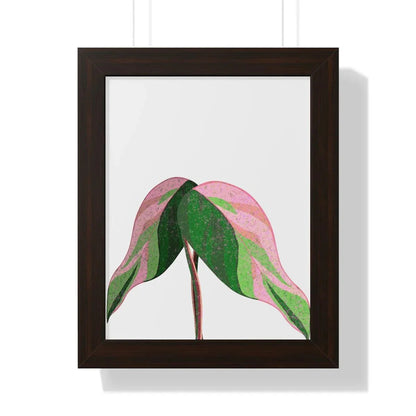Pink Princess Philodendron Framed Print – Botanical Wall Art