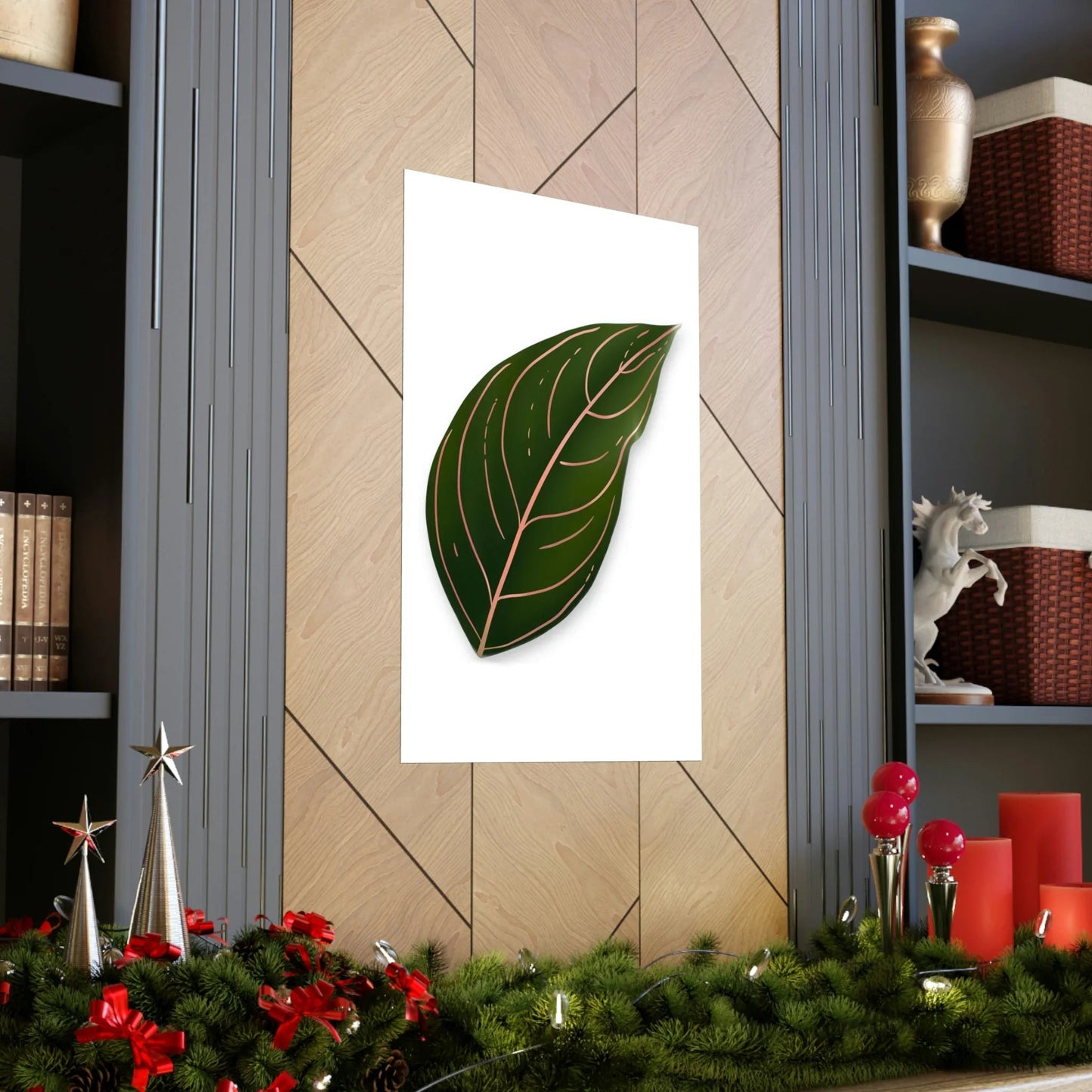 Aglaonema Rotundum Botanical Print – Unframed Wall Art
