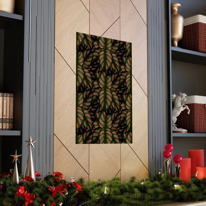 Calathea Pinstripe Botanical Print – Unframed Wall Art