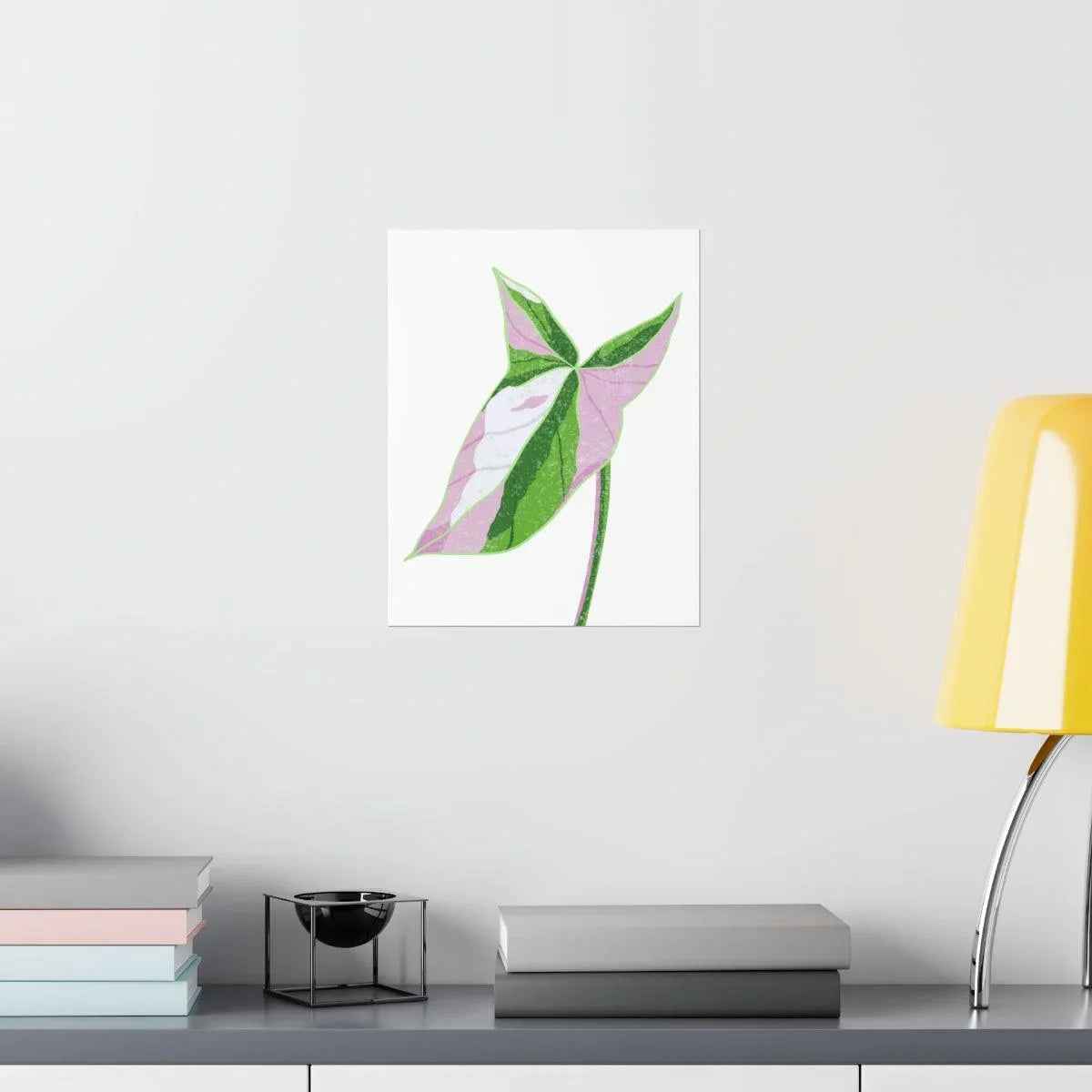 Syngonium Tricolor Botanical Print – Unframed Wall Art
